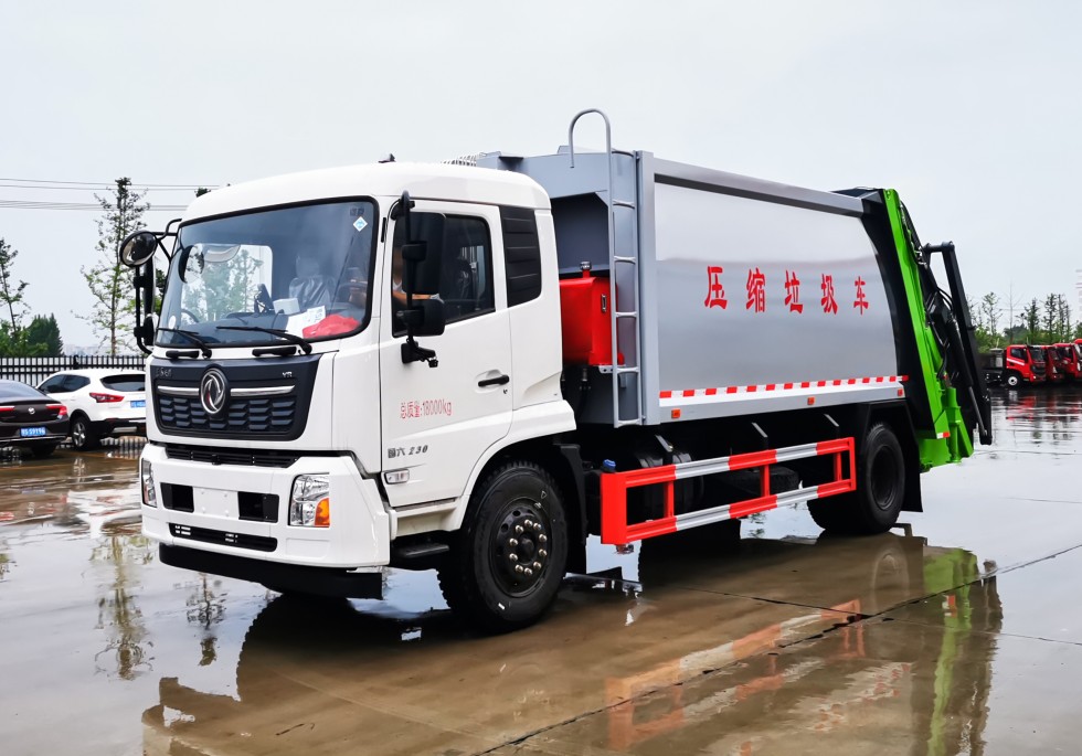 东风天锦18方压缩垃圾车